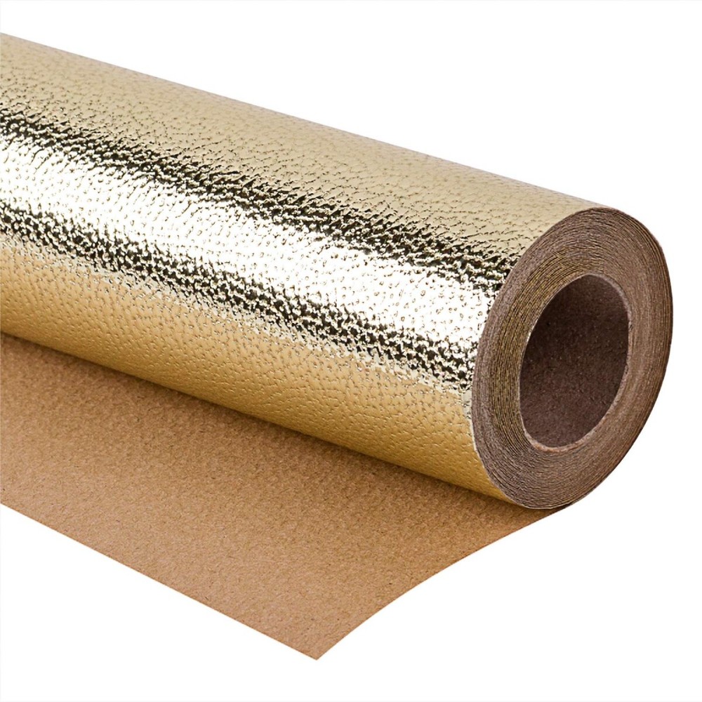WRAPAHOLIC Wrapping Paper Roll - Mini Roll - 17 Inch x 16.5 Feet - Sparkle Gold for Birthday, Holiday, Wedding, Baby Shower