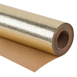 WRAPAHOLIC Wrapping Paper Roll - Mini Roll - 17 Inch x 16.5 Feet - Sparkle Gold for Birthday, Holiday, Wedding, Baby Shower