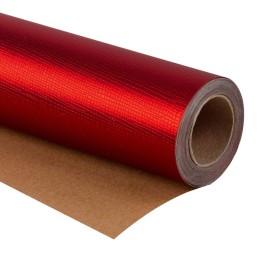 WRAPAHOLIC Wrapping Paper Roll - Mini Roll - 17 Inch x 16.5 Feet - Passionate Red for Birthday, Holiday, Wedding, Baby Shower