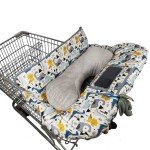 Shopping Cart Cover for Baby/Toddler, Cozy High Chair Cover, with Removable seat positioner, Dinosaur