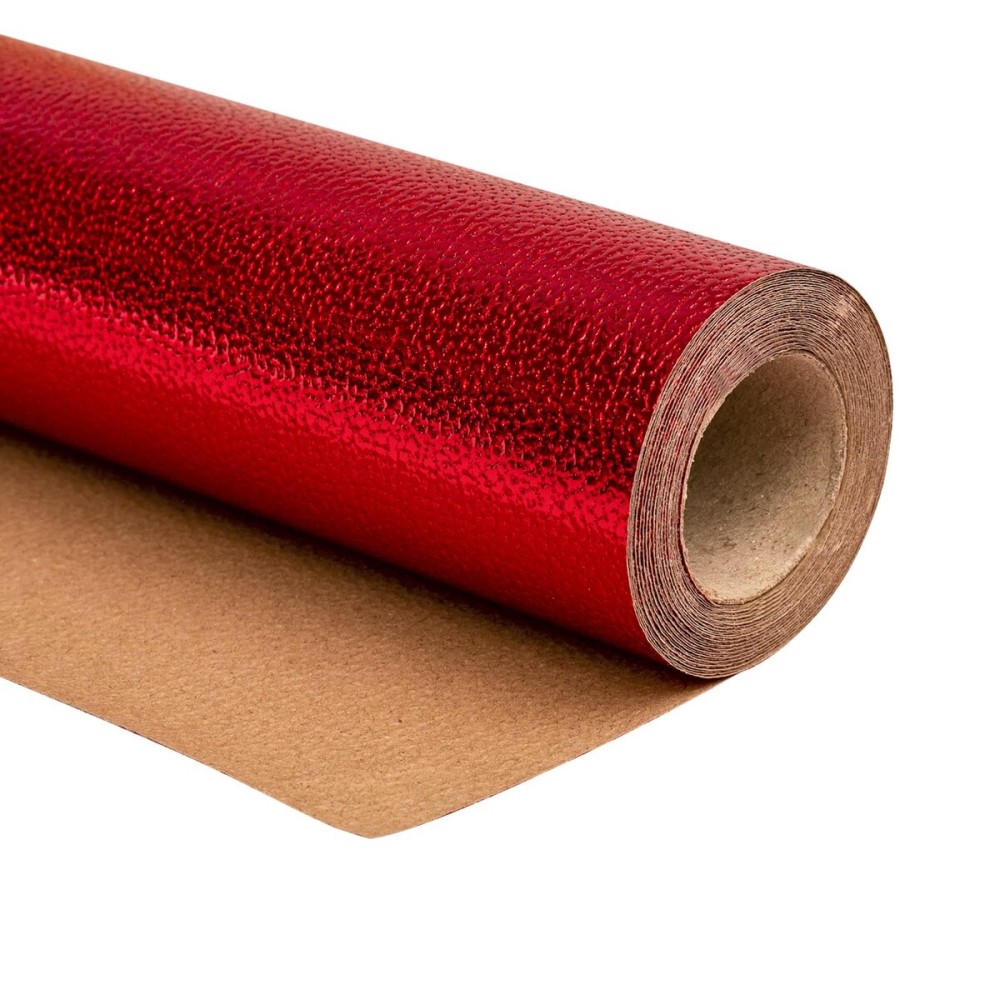 WRAPAHOLIC Wrapping Paper Roll - Mini Roll - 17 Inch x 16.5 Feet - Sparkle Red for Birthday, Holiday, Wedding, Baby Shower