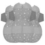 Happiest Baby SNOO Sleep Sack - 100% Organic Cotton Baby Swaddle Blanket - Doctor Designed Promotes Healthy Hip Development - 3-Pack Bundle (Graphite Planets, S, M, L)