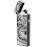 LcFun Electric USB Rechargeable Lighter, Windproof Plasma Dual Arc Lighter with LED Battery Indication, Flameless Cool Lighters Gifts for Men Fathers Husband (Black Dragon)