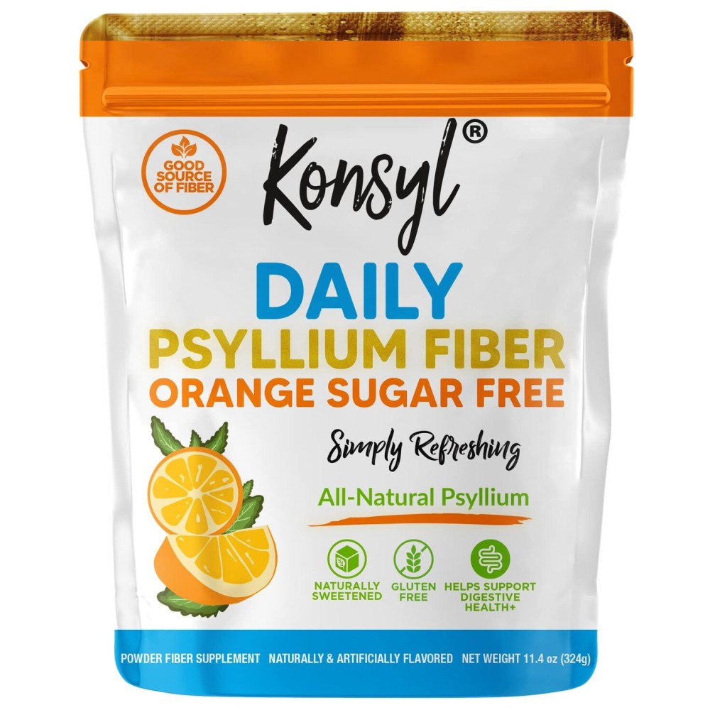 Konsyl Daily Psyllium Fiber Orange Sugar Free