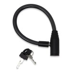 Urban August Child-Proof Refrigerator Lock for Kids & Adults - Lock for French Door Fridge and Cabinet (Small, Black - 2 Pack)