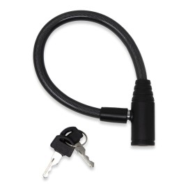 Urban August Child-Proof Refrigerator Lock for Kids & Adults - Lock for French Door Fridge and Cabinet (Small, Black - 2 Pack)