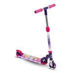 Huffy Disney Princess Light Up Inline Scooter for Girls, Ideal for Ages 5+ Years Old, 2-Wheels, Disney Princess Graphics, LED Lights, Foldable, Lightweight, Durable and Safe, Purple