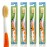 MOUTHWATCHERS Soft Flossing Toothbrushes, Value Pack of 4, Orange, Manual Toothbrush for Adults, Ultra Clean, Good for Sensitive Teeth and Gums, by Dr. Plotka\'s