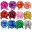 UNIQOOO 24Pcs 12 Color Easter Gift Wrap Pull Bows, Large 6 Inch Assorted Pull Bows for Gift Basket, Bag Box Wrapping Dcor, Valentine\'s Day, Birthday, Anniversary, Wedding, Florist Packaging