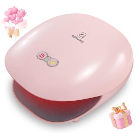 COMFIER Wireless Hand Massager with Heat -3 Levels Compression & Heating,Rechargeable Hand Massager Machine for Carpal Tunnel,Ideal Gifts for Women (Petal Pink)