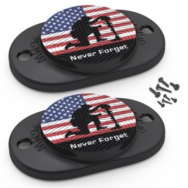 GMW Gun Magnet [2-Pack] | 30 lbs. Rating Magnetic Gun Mount | HQ Rubber Coated Gun Magnet Buckler Series for Car, Truck, Desks, Safes, and Walls | Indoor Gun Racks| Concealed Gun Holder for Handgun