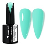 VENALISA 15ml Mint Green Gel Nail Polish, Pastel Light Green Gel Polish Neon Olive Color Soak Off UV LED Nail Gel Polish Nail Art Starter Manicure Salon DIY at Home, 0.53 OZ
