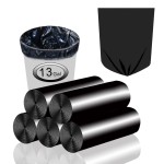 Trash Bags 13 Gallon Tall Kitchen Garbage Bags, Inwaysin Recycle Bags, Biodegradable Black Trash Bags, 75ct