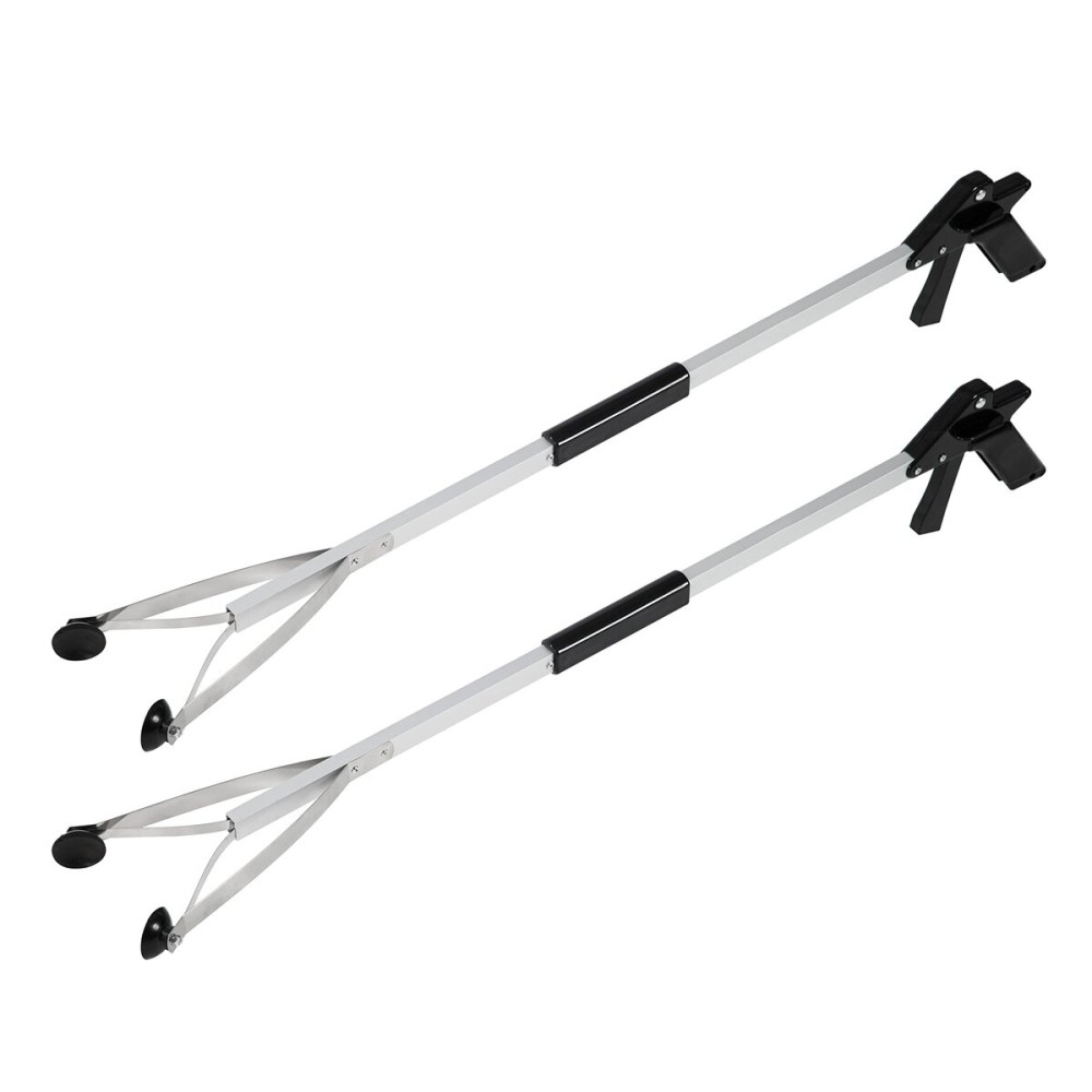 Grabber Tool 32 Suction Cup Grip Heavy Duty Aluminum -2 Pack- Lightweight Foldable Reacher Grabber Pickup Tool, Gripper Grabbers for Elderly Grab it Reaching Tool Trash Picker Grabber Black, By Luxet