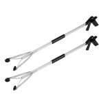 Grabber Tool 32 Suction Cup Grip Heavy Duty Aluminum -2 Pack- Lightweight Foldable Reacher Grabber Pickup Tool, Gripper Grabbers for Elderly Grab it Reaching Tool Trash Picker Grabber Black, By Luxet