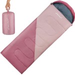 Clostnature Sleeping Bag for Adults and Kids - Lightweight Camping Sleeping Bag for Girls, Boys, Youths, Ultralight Backpacking Sleeping Bags for Cold Weather - Compression Sack Included(Right Zipper)
