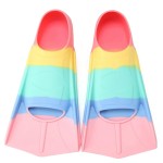 Foyinbet Kids Swim Fins,Short Kids Fins Youth Swimming Flippers for Lap Swimming Training for Children Girls Boys Beginners XXXS