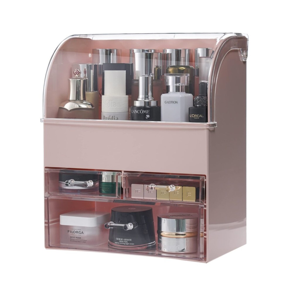 MOOCHI Professional Large Cosmetic Makeup Organizer Bathroom Storage Display Case with Drawers