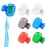 6 Pack Toothbrush Covers Portable Toothbrush Protector Coverings Clips Travel Protector Plastic Brush Pod Protection Clip Case Tooth Brush Covers Tooth Brush Cover Cap for Kids Bathroom Travel Supply
