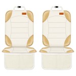 Siivton Car Seat Protector for Child, Cushion for Leather & Fabric Seats, 2 Mesh Pockets, Non-Slip Bottom, Waterproof for Vehicles - Baby & Pets (2 Pack)