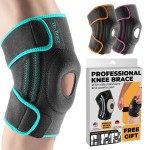 DR. BRACE ELITE Knee Brace with Side Stabilizers & Patella Gel Pads for Maximum Knee Pain Support and fast recovery for men and women-Please Check How To Size Video (Earth, X-Large)