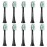 MRYUESG Replacement Heads Compatible with Philips Sonicare 10 Pack, Electric Tooth-Brush Head for Phillips, Black