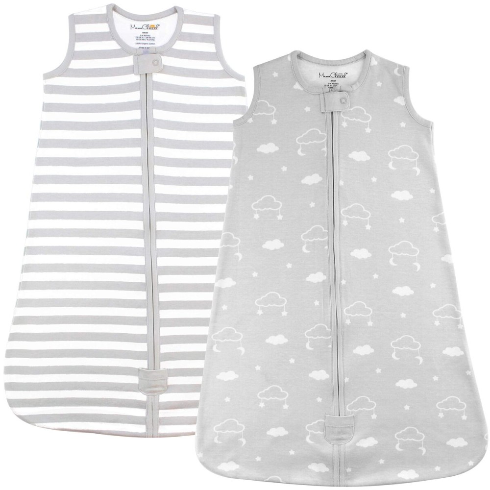 Mama Cheetah Baby Sleep Sack 0.5 TOG, Organic Cotton Baby Wearable Blanket with Two-Way Zipper, Swaddle Transition Baby Sleeping Bag for Newborn Infant Toddler Boy Girl, 18-24 Months