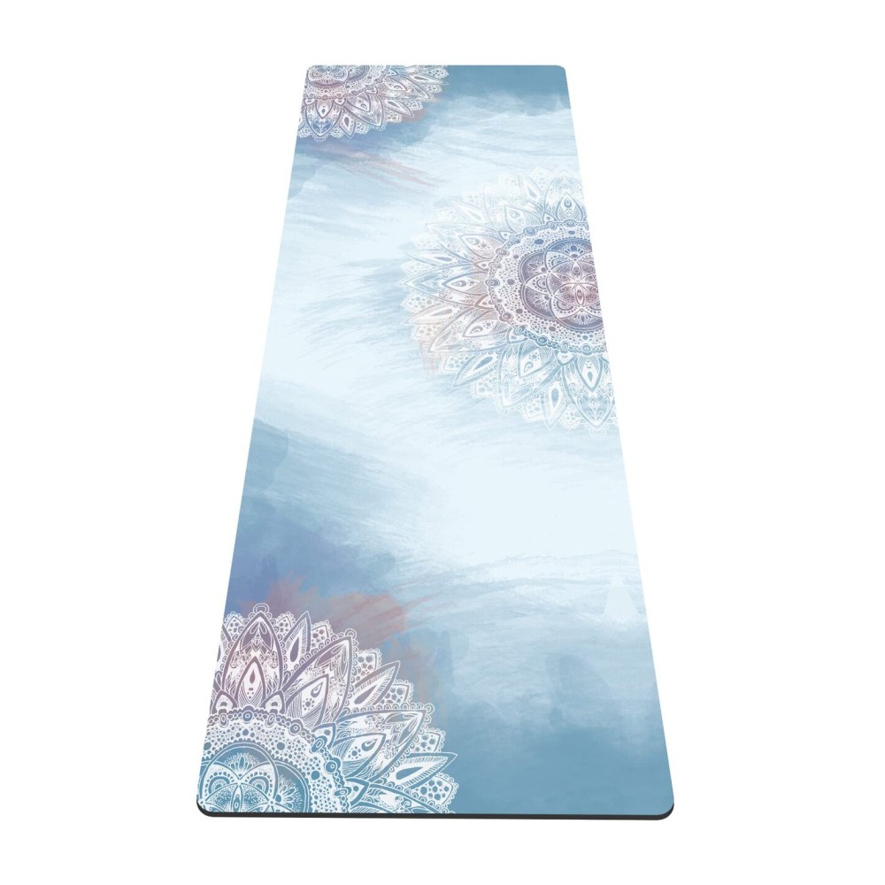 nuveti Yoga Mat Print Extra Thick TPE Non Slip Fitness Exercise Mat with Carrying Bag,72x24 Extra Thick 6MM Exercise & Workout Mat for Yoga, Pilates Fitness and Floor Exercises