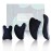 Rena Chris Guasha Massage Tool, 4 Pcs Gua Sha Facial Tool, Guasha Board for SPA Acupuncture Therapy Trigger Point Treatment, Gua Sha Scraping Massage ToolBlack