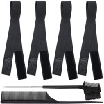 Adjustable Elastic Bands for Wigs and Lace Frontals - 4 Pcs Melt-Resistant Grip Bands, Edge Wraps to Lay Edges and Keep Wigs in Place