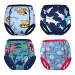 MooMoo Baby Training Underwear 4 Packs Absorbent Toddler Potty Training Pants for Boys and Girls-Cotton Animal Print 2T
