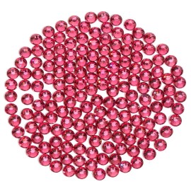 Rhinestones Non Hotfix Flatback Rhinestones for Crafts Glass Nail Rhinestones Nail Gems Crystals Rhinestones for Makeup Bags Shoes Decoration DIY(SS12,1440pcs,Rose)