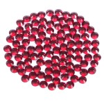 Dark Red Flatback Rhinestones for Crafts Glass Nail Rhinestones Nail Gems Crystals for Makeup Bags Shoes Decoration DIY(SS12,1440pcs)