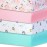 Bimocosy Crib Sheets 4 Pack, Baby Crib Sheets Fitted for Boys and Girls Breathable & Snug Fit, Soft Toddler Bed Sheets for Standard Crib Mattress Nursery Daycare Essentials, Elephant Dreams
