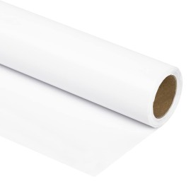 RUSPEPA White Wrapping Paper Solid Color - Mini Roll - for Wedding, Birthday, Shower, Congrats, and Holiday - 17 Inches X 32.8 Feet