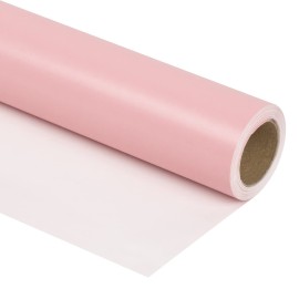 RUSPEPA Pink Wrapping Paper Solid Color - Mini Roll - for Wedding, Birthday, Shower, Congrats, and Holiday - 17 Inches X 32.8 Feet