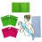 NOPIGO Exfoliating Bath Washcloth Mitt for Remove Dead Skin.Loofah Sponge, Korean & Japanse & African Net Sponge Rag. Back Scrubber Washer for Use in Shower Bath(Variety Pack 6)