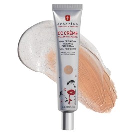 Erborian Color Correcting CC Cream with Centella Asiatica, Fair (Clair) - Light Multi-Purpose Facial Concealer with Illuminating Finish Soothes & Hydrates - SPF Korean Skincare Skin Perfector - 1.5 Oz