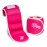 Ankle Weights Set (2 x 0.5lb Cuffs) - 1lbs in Total - for Women, Men and Kids - Used for Workouts at Home, Pilates, Yoga, Boxing, Dancing and Resistance Training, Pink