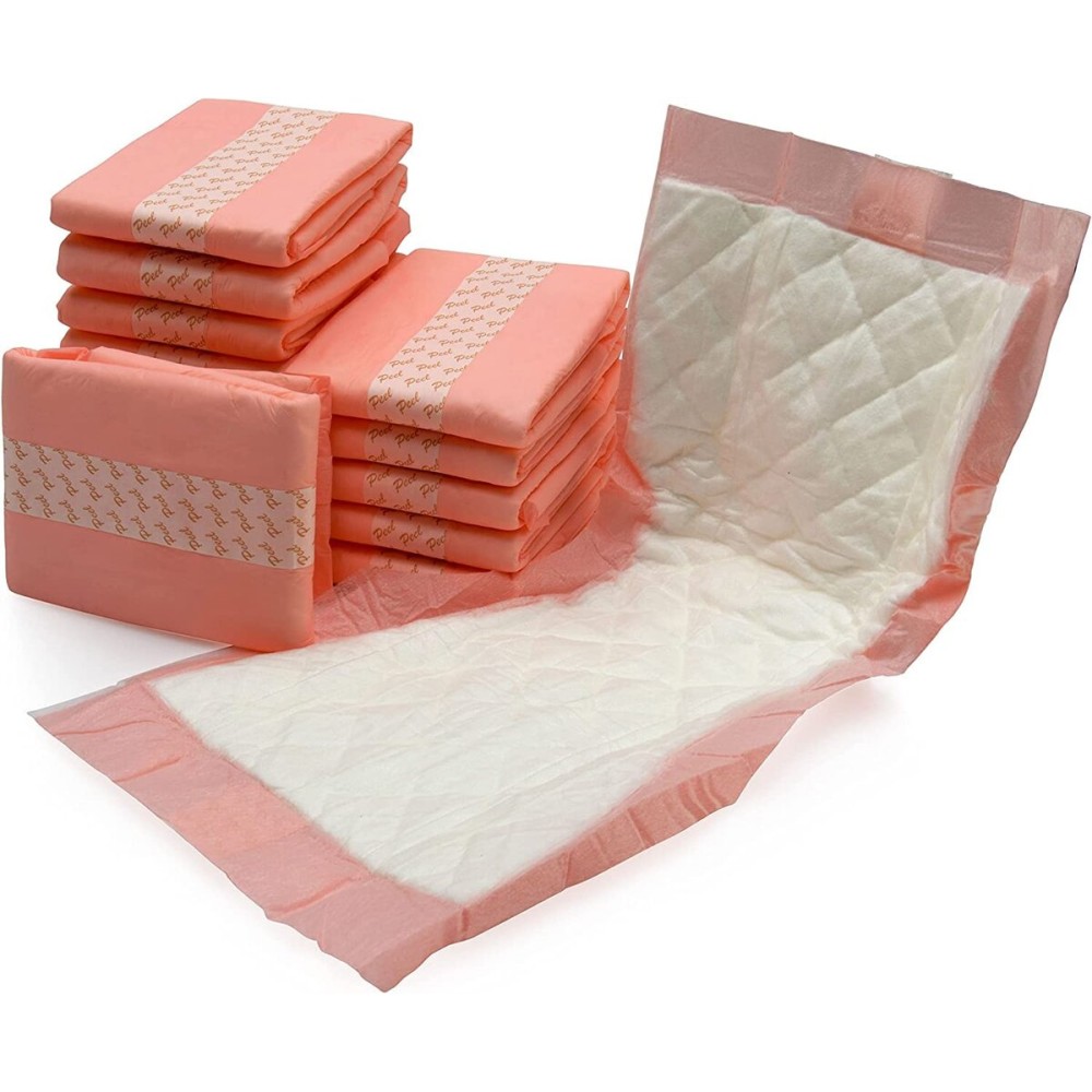 Vakly Extra Large Super-Absorbent Contoured Hospital Style Pad Liners [Pack of 20] 7 Wide X 14 Long - Maternity Pads for Heavier Post Birth Protection - Incontinence Liners 7x14 inches