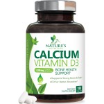 Calcium Supplement 1200 mg - with Vitamin D3 for Best Absorption - Supports Immune Health, Bones & Teeth - Nature\'s Calcium Carbonate + 1600 IU of D3 - Bottled in USA for Women & Men - 180 Tablets
