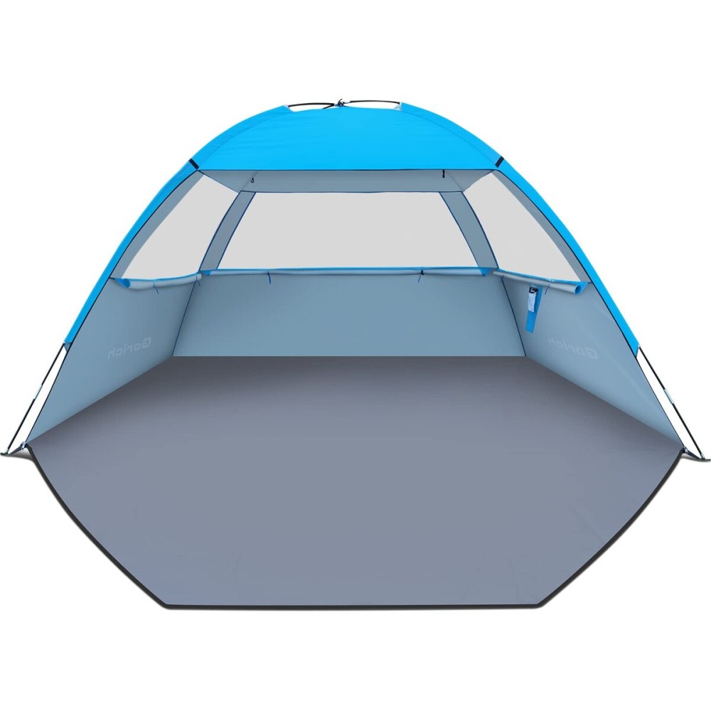 Gorich Beach Tent Sun Shelter for 3/4-5/6-7/8-10 Person with UPF 50 UV Protection, Lightweight & Easy Setup Beach Shade Canopy