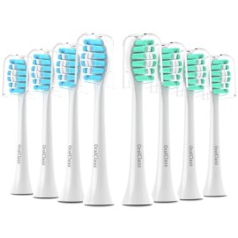 OralClass Replacement Toothbrush Heads for Philips Sonicare Click-on Handles, Medium Soft Electric Brush Heads Refills, 8 Pack