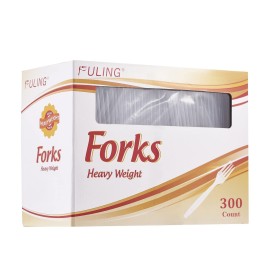 300 Crystal Clear Plastic Forks Heavy Duty Silverware Set Disposable Cutlery Fancy Serving Utensils Elegant Flatware Bulk Premium Tableware Sturdy Plasticware Party Dinner Holiday Serving Supplies