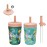 Zak Designs Disney Lilo and Stitch Kelso Tumbler Set, Leak-Proof Screw-On Lid with Straw, Bundle for Kids Includes Plastic and Stainless Steel Cups with Bonus Sipper (3pc Set, Non-BPA, Stitch)