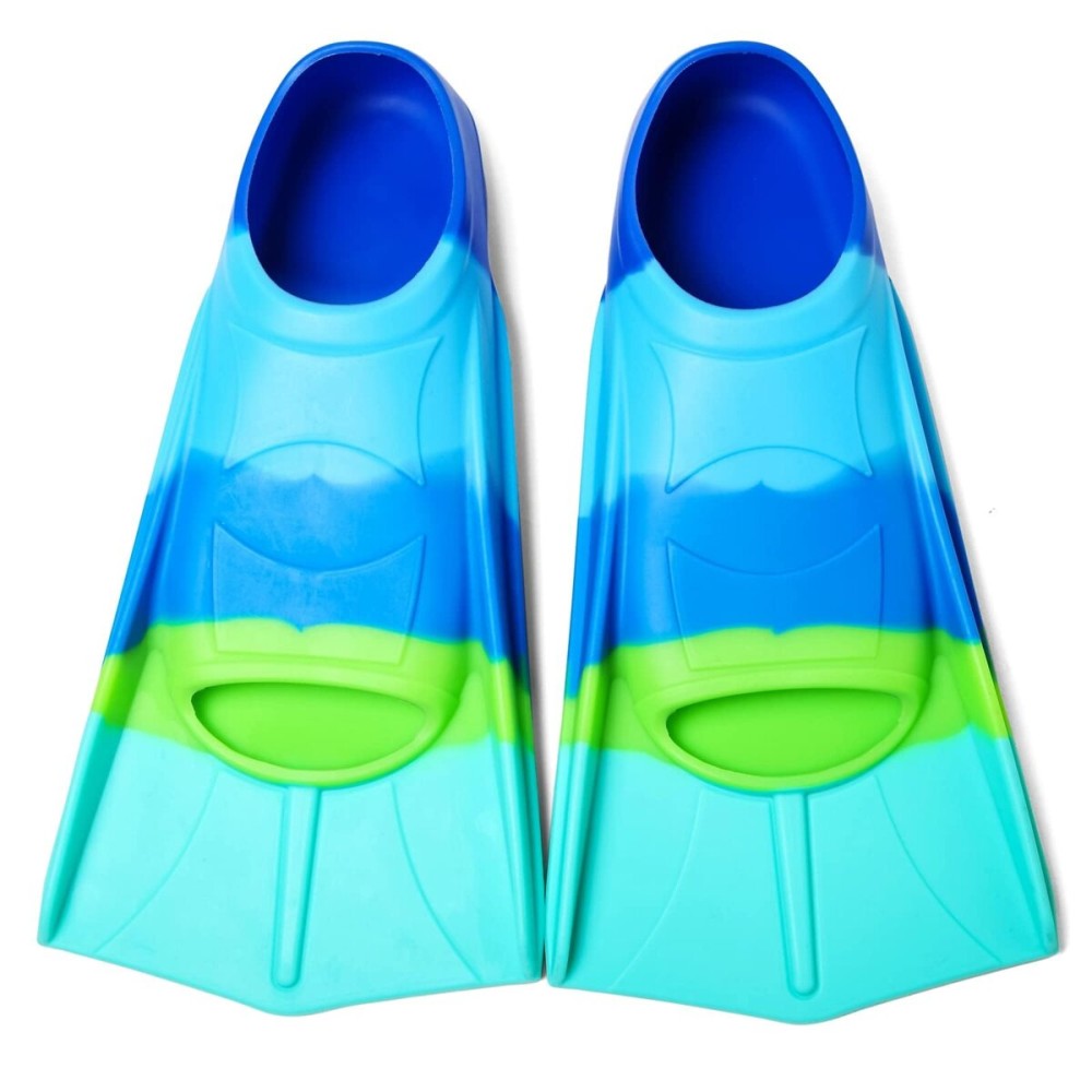 Foyinbet Kids Swim Fins,Youth Flippers Short Swimming Fins Flippers for Lap Swimming Training for Kids Girls Boys XXS