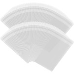 Somioco 200 pcs 6x12 in Long Resealable Cello Cellophane Bags Self Adhesive Cellophane Clear Treat Bags Opp Sealing Plastic Poly Bags 1.4 Mil for Bakery Cookies Candies Jewelry Crafts Candles Party Gift