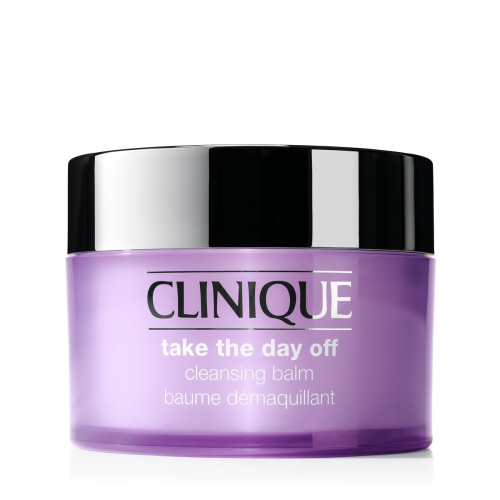 Clinique Take The Day Off Cleansing Balm Makeup Remover | Dissolves Face + Eye Makeup and Sunscreen | For All Skin Types, 6.7 ounce