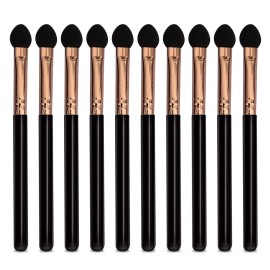 Professional Eyeshadow Applicators Sponge tip Reusable UorPoto 10Pcs Women Blendable Round Foam Makeup Eyeshadow Brush Applicator Set Washable