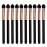 Professional Eyeshadow Applicators Sponge tip Reusable UorPoto 10Pcs Women Blendable Round Foam Makeup Eyeshadow Brush Applicator Set Washable